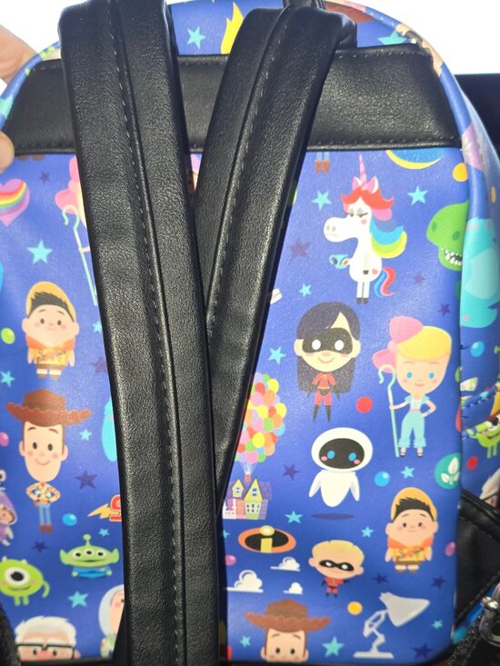 Disney Parks Loungefly Pixar Character All Over Print Mini Backpack Blue main image 7